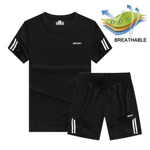 Quick Dry Men's Sport Running Suits Basketball Soccer Training Tracksuits