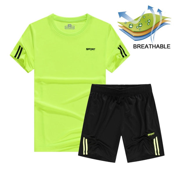 Quick Dry Men's Sport Running Suits Basketball Soccer Training Tracksuits