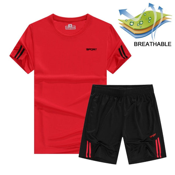 Quick Dry Men's Sport Running Suits Basketball Soccer Training Tracksuits