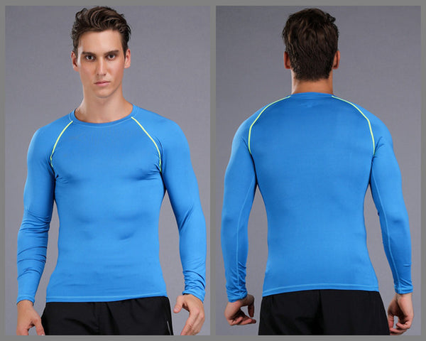 Fitness Men Long Sleeve Running Sports T Shirt Clothing