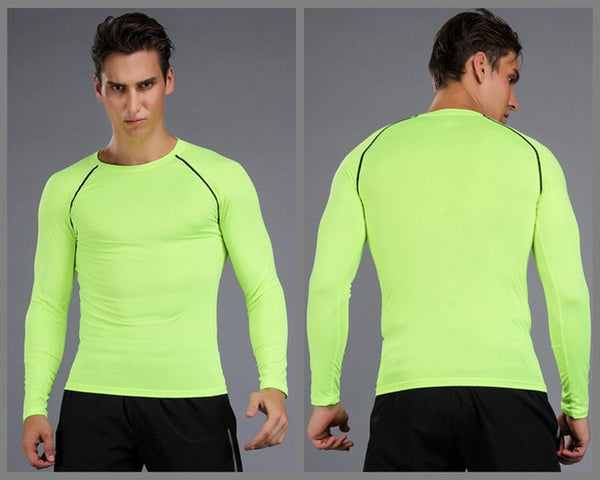 Fitness Men Long Sleeve Running Sports T Shirt Clothing