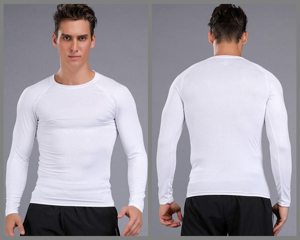 Fitness Men Long Sleeve Running Sports T Shirt Clothing