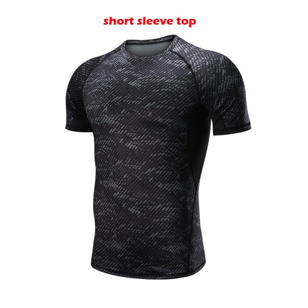 OKUQUBE New Sportswear Men Five Pieces Male Fitness Clothing