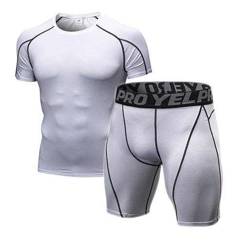 Men's Compression Gym Clothing Men Jogging Suits Sports Sets