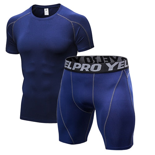 Men's Compression Gym Clothing Men Jogging Suits Sports Sets