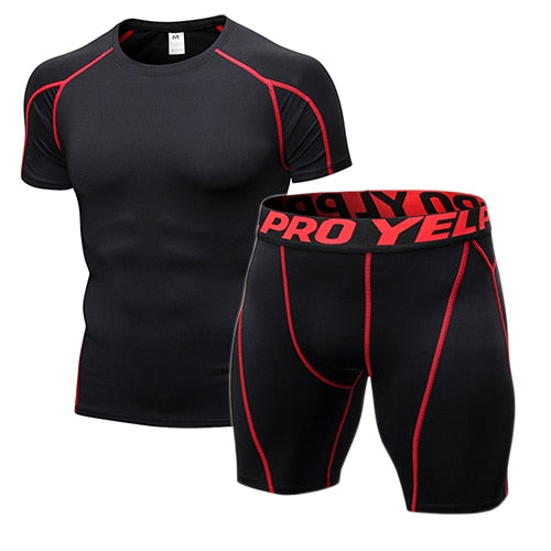 Men's Compression Gym Clothing Men Jogging Suits Sports Sets