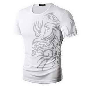 Classical Fast Dry Leisure Print T Shirts Men's Novelty Dragon