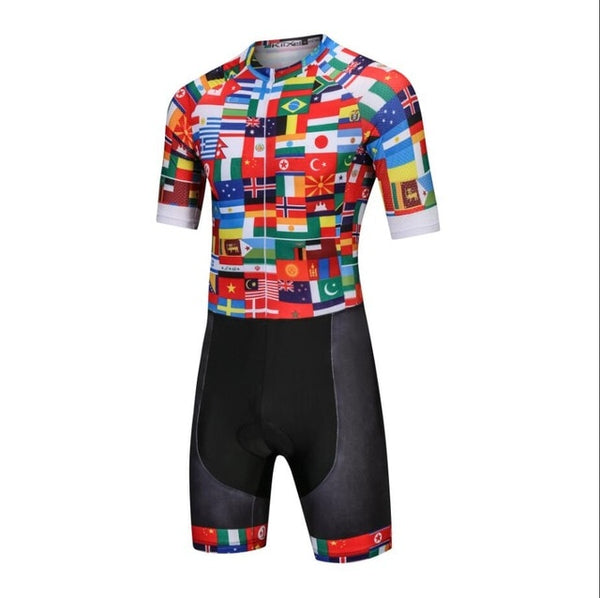 Men's Pro Super Speedsuit Cycling Skinsuit Men's Triathlon Sports Clothing