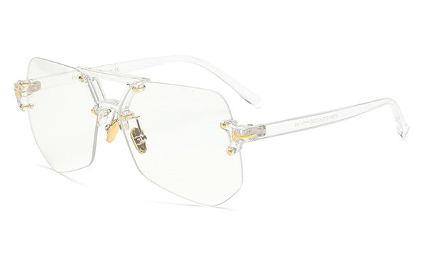 Peekaboo fashion clear transparent glasses