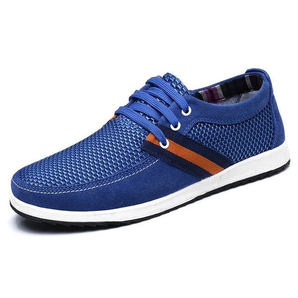 SUROM Men's Leather Casual Shoes