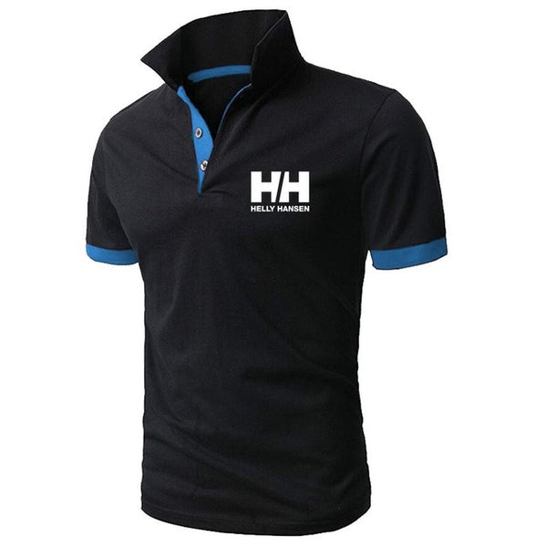 Men Summer Fashion Helly Hansen Cotton  Lapel Collar