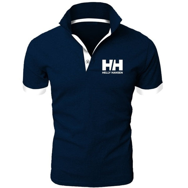 Men Summer Fashion Helly Hansen Cotton  Lapel Collar