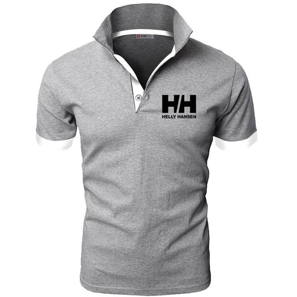 Men Summer Fashion Helly Hansen Cotton  Lapel Collar