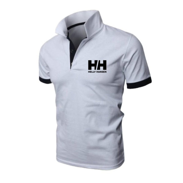 Men Summer Fashion Helly Hansen Cotton  Lapel Collar