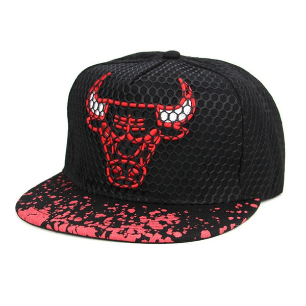 2019 New Bull Printing Snapback Caps Flat Hip Hop Cap Baseball