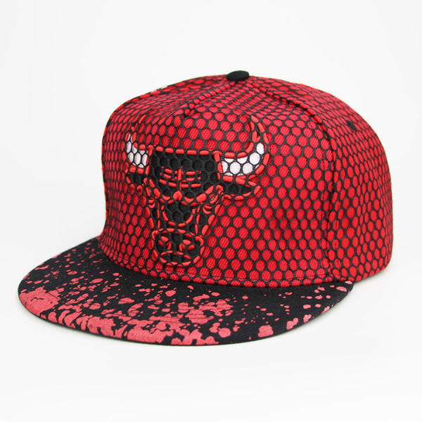 2019 New Bull Printing Snapback Caps Flat Hip Hop Cap Baseball